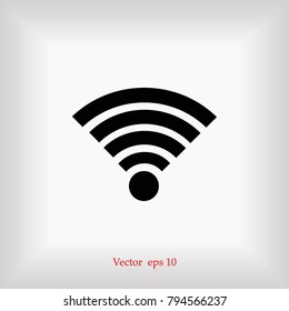 Wi-Fi Icon, Vector EPS 10 illustration style