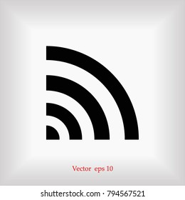 Wi-Fi Icon, Vector EPS 10 illustration style