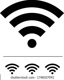 wifi icon vector eps. wireless connection sign.