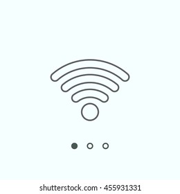 WIFI Icon, vector, icon flat