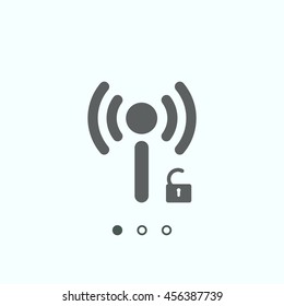 WIFI Icon, vector, icon flat
