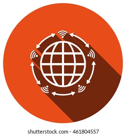 WIFI Icon, vector, icon flat