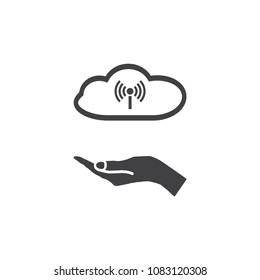 WIFI Icon Vector flat design style