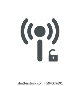 WIFI Icon Vector flat design style