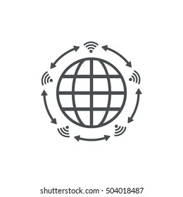 WIFI Icon Vector flat design style