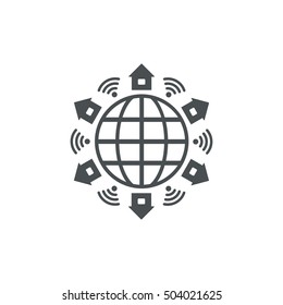 WIFI Icon Vector flat design style