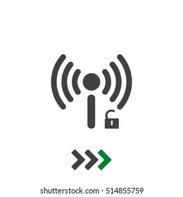 WIFI Icon Vector flat design style