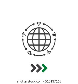 WIFI Icon Vector flat design style