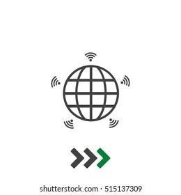WIFI Icon Vector flat design style