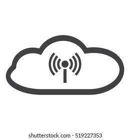 WIFI Icon Vector flat design style