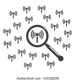 WIFI Icon Vector flat design style