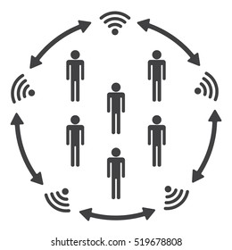 WIFI Icon Vector flat design style