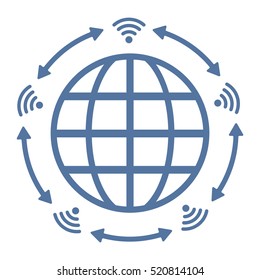 WIFI Icon Vector flat design style