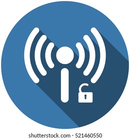 WIFI Icon Vector flat design style