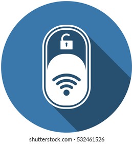 WIFI Icon Vector flat design style