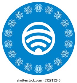 WIFI Icon Vector flat design style