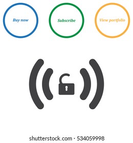 WIFI Icon Vector flat design style