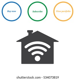 WIFI Icon Vector flat design style