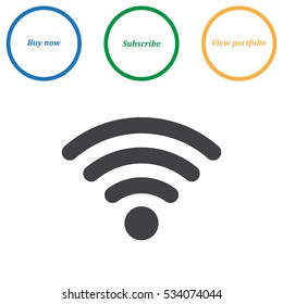 WIFI Icon Vector flat design style