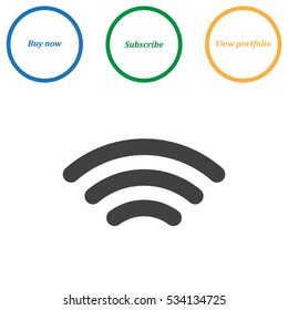 WIFI Icon Vector flat design style