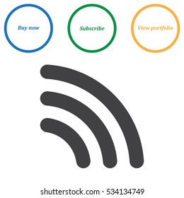 WIFI Icon Vector flat design style
