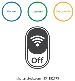 WIFI Icon Vector flat design style