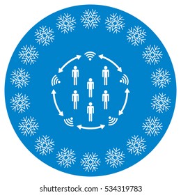 WIFI Icon Vector flat design style