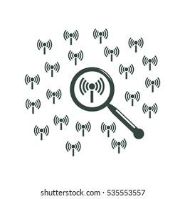 WIFI Icon Vector flat design style