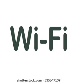 WIFI Icon Vector flat design style