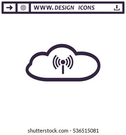 WIFI Icon Vector flat design style