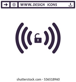 WIFI Icon Vector flat design style