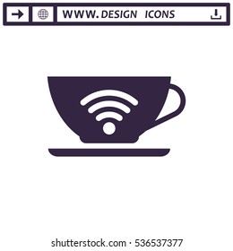 WIFI Icon Vector flat design style
