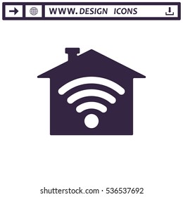 WIFI Icon Vector flat design style