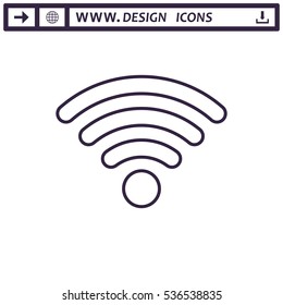 WIFI Icon Vector flat design style