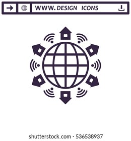 WIFI Icon Vector flat design style