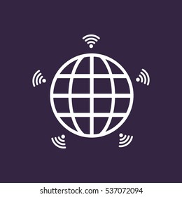 WIFI Icon Vector flat design style