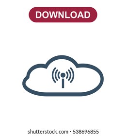WIFI Icon Vector flat design style