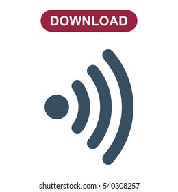 WIFI Icon Vector flat design style