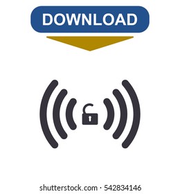 WIFI Icon Vector flat design style