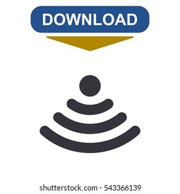WIFI Icon Vector flat design style
