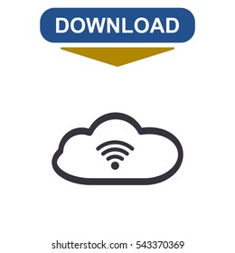 WIFI Icon Vector flat design style