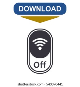 WIFI Icon Vector flat design style