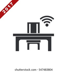 WIFI Icon Vector flat design style