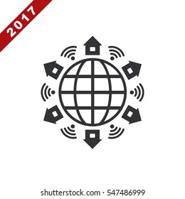 WIFI Icon Vector flat design style