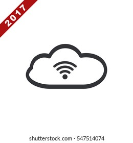 WIFI Icon Vector flat design style