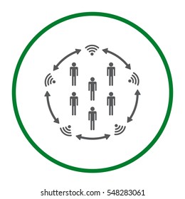 WIFI Icon Vector flat design style