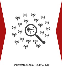 WIFI Icon Vector flat design style