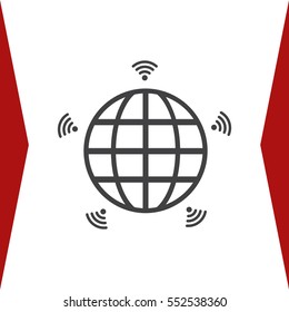 WIFI Icon Vector flat design style