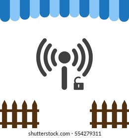 WIFI Icon Vector flat design style