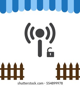 WIFI Icon Vector flat design style